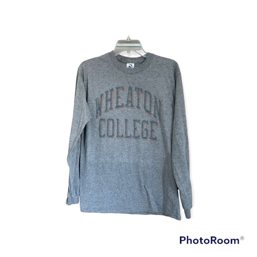 New Agenda Wheaton College Long Sleeve Tee Gray M